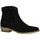 Chaussures Femme Bottes So Send Boots fit cuir velours Noir