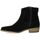 Chaussures Femme Bottes So Send Boots fit cuir velours Noir