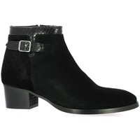 Chaussures Femme Boots So Send Boots cuir velours Noir
