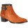 Chaussures Femme Boots So Send Boots cuir velours  rouille Orange