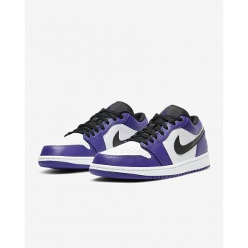 Chaussures Baskets basses Nike Air Jordan 1 Low Court Purple Court Purple/White-Black