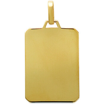 pendentifs brillaxis  pendentif  plaque rectangulaire plaqué or 