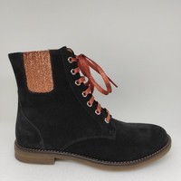 Chaussures Fille Bottes Adolie GINZA NEW BROGUE bleu