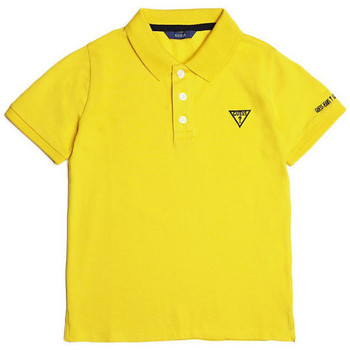 Vêtements Garçon Polos manches courtes Guess Polo garÃ§on logo jaune L71P21 (rft) Jaune