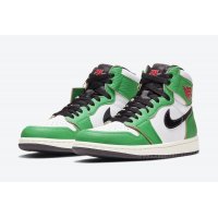 Chaussures Baskets montantes Nike Air Jordan 1 Lucky Green  Lucky Green/White-Sail-Black