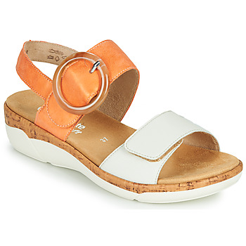 Chaussures Femme Sandales et Nu-pieds Remonte ORAN Orange / Blanc