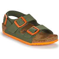 Chaussures Garçon Sandales et Nu-pieds Birkenstock MILANO Kaki / Orange