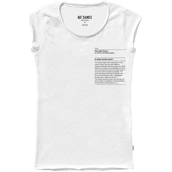 Vêtements Femme T-shirts & Polos Ko Samui Tailors T-Shirt de la Bibliothque du Petit Prince Blan Blanc