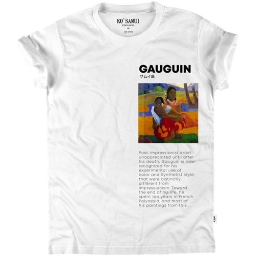 Vêtements Femme T-shirts & Polos Ko Samui Tailors T-shirt Paul Gauguin Art blanc  KSUTB 336 PAU Blanc