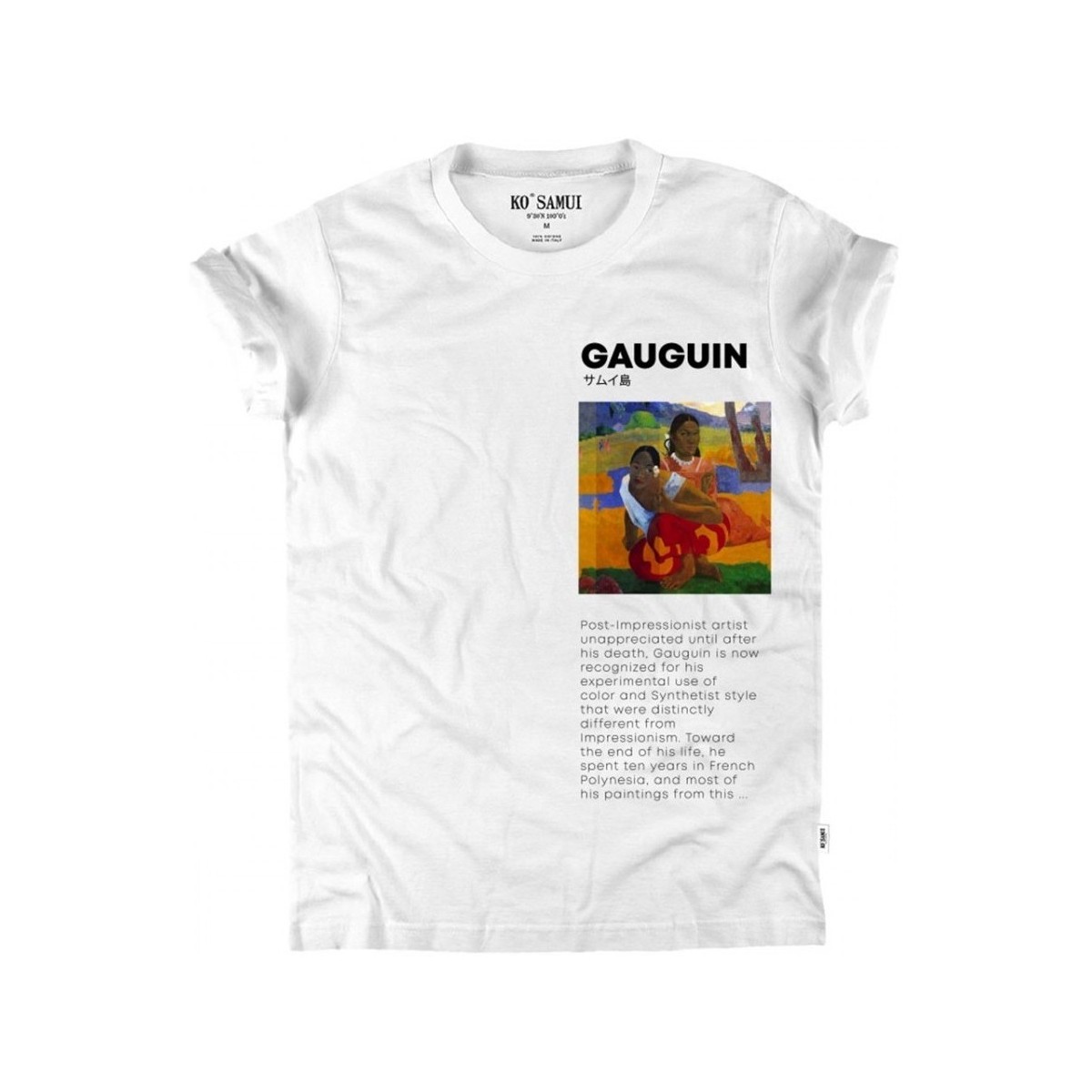 Vêtements Femme T-shirts & Polos Ko Samui Tailors T-shirt Paul Gauguin Art blanc  KSUTB 336 PAU Blanc