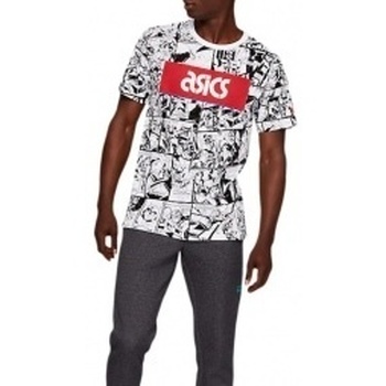 Vêtements Homme T-shirts & Polos Asics TF M Graphic SS 1 Tee Blanc