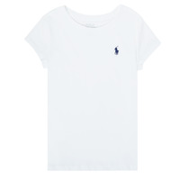 Vêtements Fille T-shirts manches courtes Polo Ralph Lauren ZALLIE Blanc