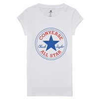 Vêtements Fille T-shirts manches courtes Converse TIMELESS CHUCK PATCH TEE Blanc