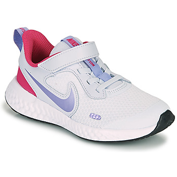 Chaussures Fille Multisport purple Nike REVOLUTION 5 PS Bleu / Violet
