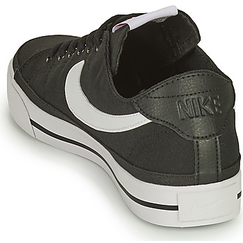 Chaussures Nike NIKE COURT LEGACY CANVAS Noir / Blanc - Livraison Gratuite 