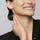 Montres & Bijoux Femme Boucles d'oreilles Cleor Boucles d'oreilles en or 375/1000 et zircon Blanc