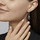 Montres & Bijoux Femme Boucles d'oreilles Cleor Boucles d'oreilles en argent 925/1000 et zircon Argenté