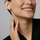 Montres & Bijoux Boucles d'oreilles Cleor Boucles d'oreilles  en Or 375/1000 Blanc et Topaze Blanc