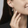 Montres & Bijoux Femme Boucles d'oreilles Cleor Boucles d'oreilles en argent 925/1000 et cristal Argenté