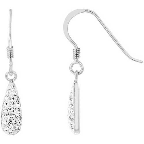 Montres & Bijoux Femme Boucles d'oreilles Cleor Boucles d'oreilles en silver 925/1000 et cristal Argenté