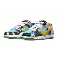Chaussures Baskets yorker Nike SB Dunk Low Ben&Jerry's White/Lagoon Pulse-Black-University Gold