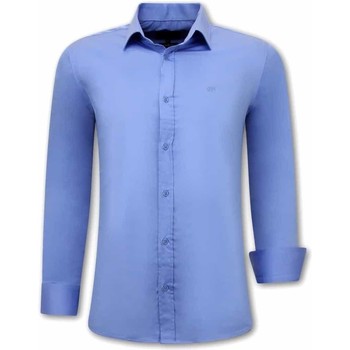 Vêtements Homme Chemises manches longues Tony Backer 115179529 Bleu