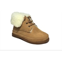Chaussures Fille Bottes de neige Pom d'Api Fan-Fan Fur marron