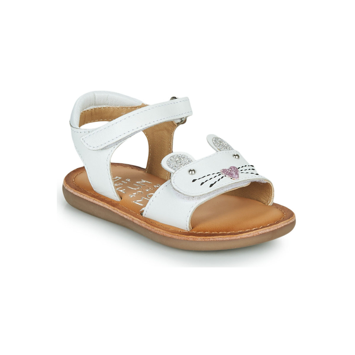 Chaussures Fille Sandales et Nu-pieds Mod'8 CLOONIE Blanc
