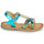 Chaussures Fille Sandales et Nu-pieds Mod'8 CALICOT Turquoise / Doré