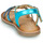 Chaussures Fille Sandales et Nu-pieds Mod'8 CALICOT Turquoise / Doré