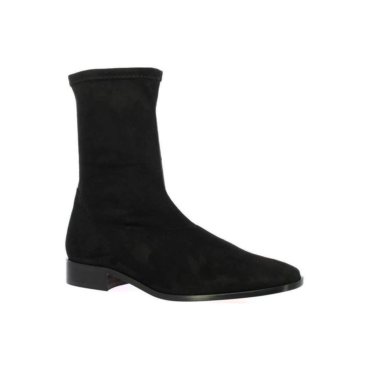Chaussures Femme Boots Pao Boots stretch velours Noir