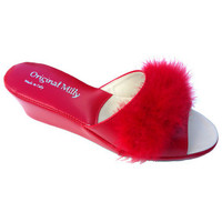 Chaussures Femme Mules Original Milly PANTOUFLE DE CHAMBRE MILLY - 102 ROUGE rouge