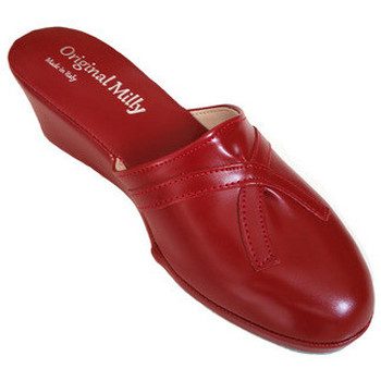 Chaussures Femme Mules Original Milly PANTOUFLE DE CHAMBRE MILLY - 2000 ROUGE Rouge