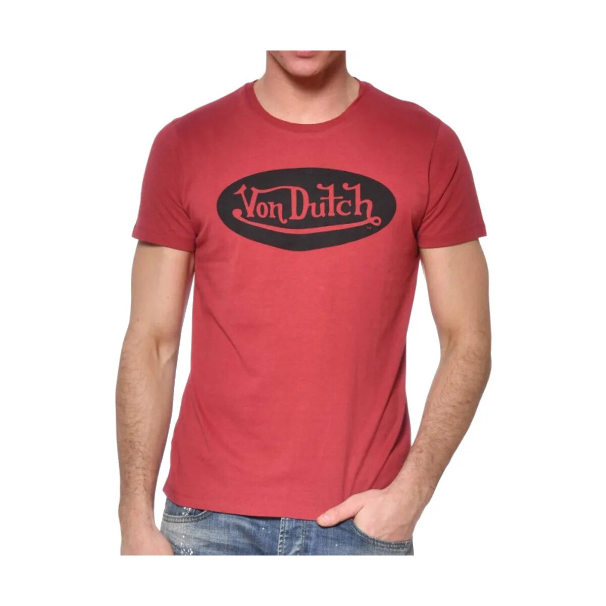 Vêtements Homme T-shirts manches courtes Von Dutch VD/TSC/FRONT Rouge