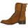 Chaussures Femme Boots Impact Rangers cuir velours Marron