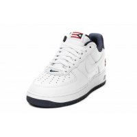 Chaussures Baskets basses Nike Air Force 1 Low Puerto Rico True White/True White-Obsidian-Comet Red