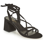 double-buckle calf leather sandals