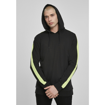 Vêtements Homme Sweats Urban Classics Sweatshirt Urban Classic neon Striped noir/jaune pâle