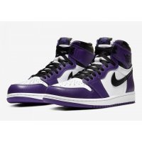 Chaussures Baskets montantes Nike Air Jordan 1 Court Purple 2.0 Court Purple/White-Black