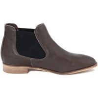 issey leather ankle boots Brown