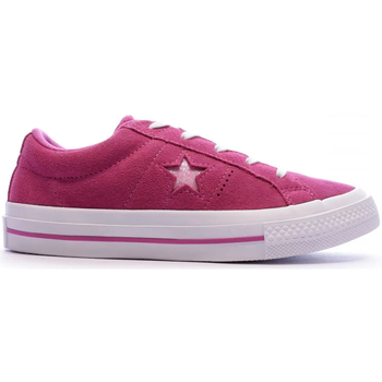 Chaussures Fille Baskets basses suede Converse 663588C Rose