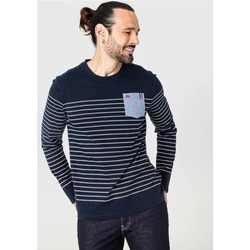 Vêtements Homme T-shirts manches longues TBS VANNETEE Bleu marine
