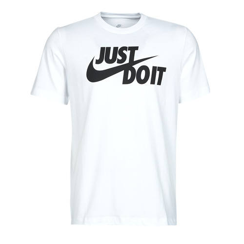 Nike NSTEE JUST DO IT SWOOSH Blanc / Noir - Vêtements T-shirts manches  courtes Homme 22,99 €