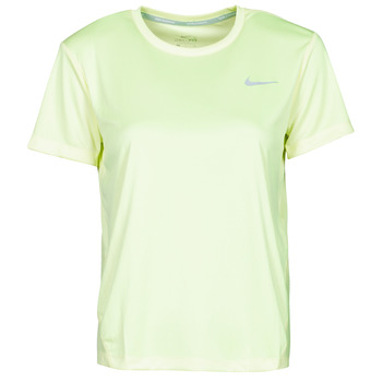 Vêtements Femme T-shirts manches courtes Nike MILER TOP SS Vert / Gris