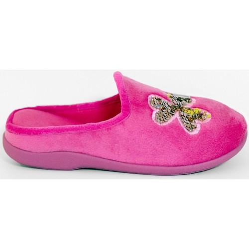 Chaussures Femme Chaussons Kebello Chaussons à motifs paillettes Rose F Rose