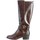 Chaussures Femme Boots Giulia mid-heel bow sandalsry Bottine QL4058 Marron