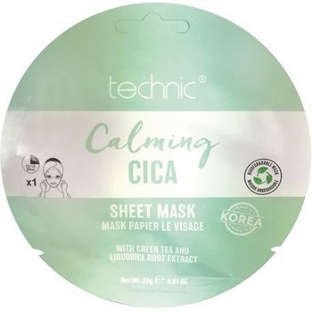 Beauté Sacs homme à moins de 70 Technic Masque tissu au Cica   23g Blanc