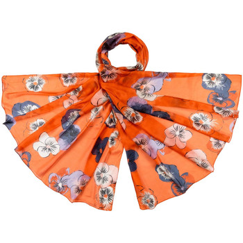 Accessoires textile Femme Echarpes / Etoles / Foulards Allée Du Foulard Etole soie Cogita Orange