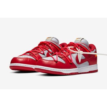 Chaussures Baskets basses Nike SB Dunk Low x Off White University Red University Red/University Red-Wolf Grey