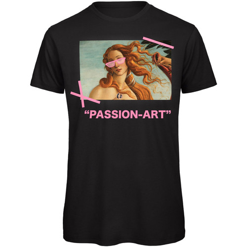 Vêtements Femme T-shirts manches courtes Openspace Passion Art Noir